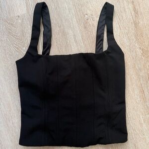 Zara Black Corset Top